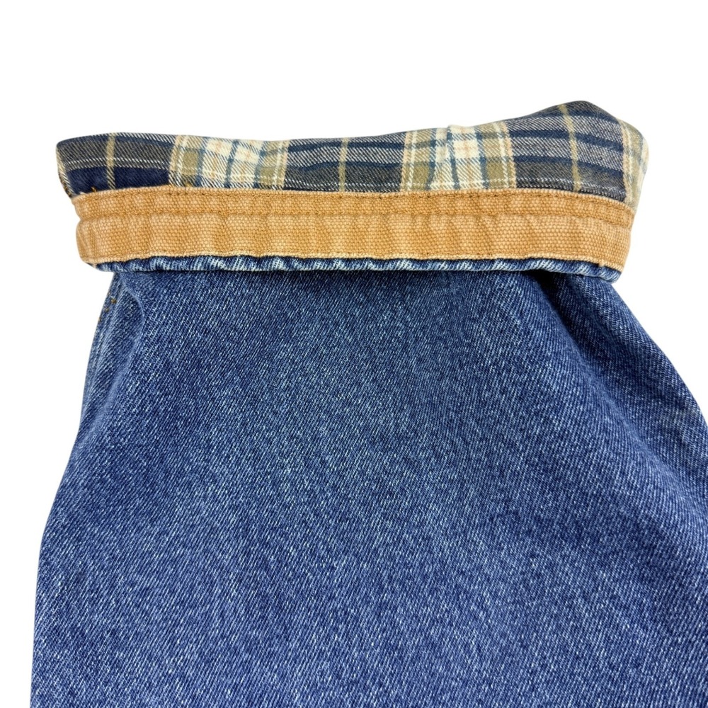 Duluth Trading Co Flannel Lined Denim Jeans Men 36x33 Straight Leg Workwear - Picture 4 of 8